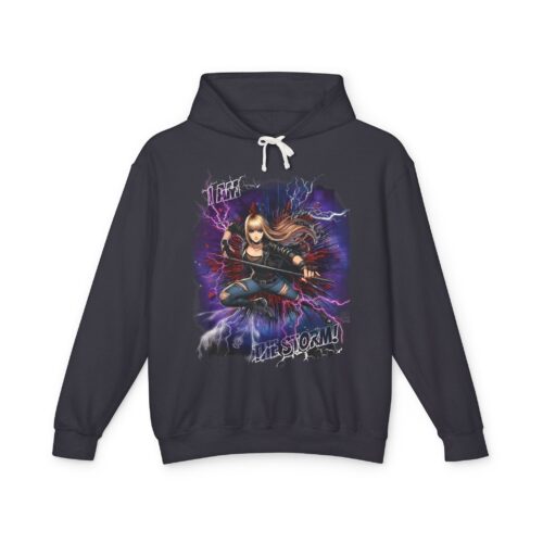 I Am the Storm Lightweight Hoodie - Comic Style